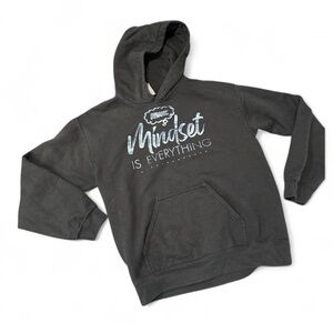 🟠 Gildan Black Mindset Is Everything Hoodie Size Small